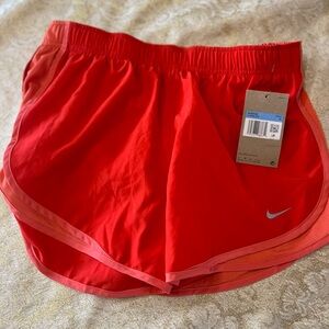 Nike Women's Vibrant Red Athletic Shorts
